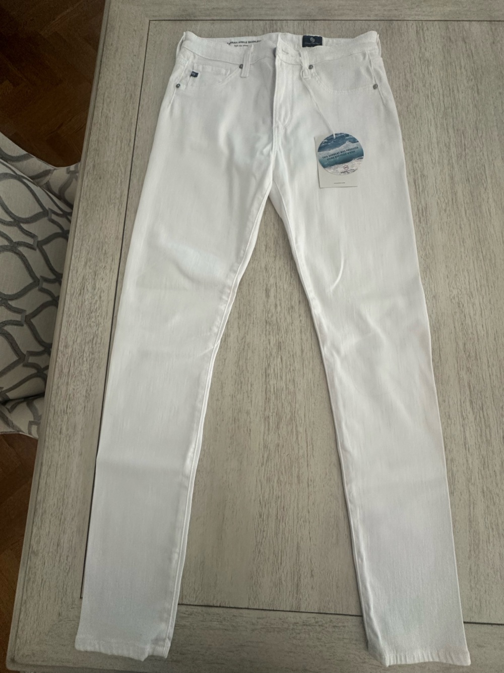 Ag Adriano Goldschmied White Skinny Jeans